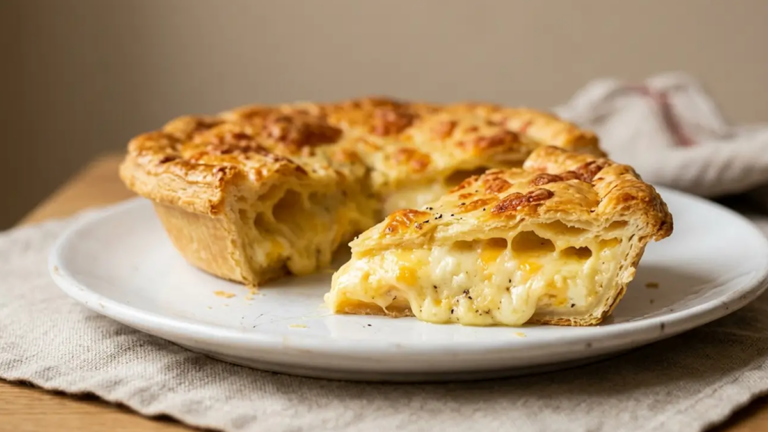Torta quatro queijos
